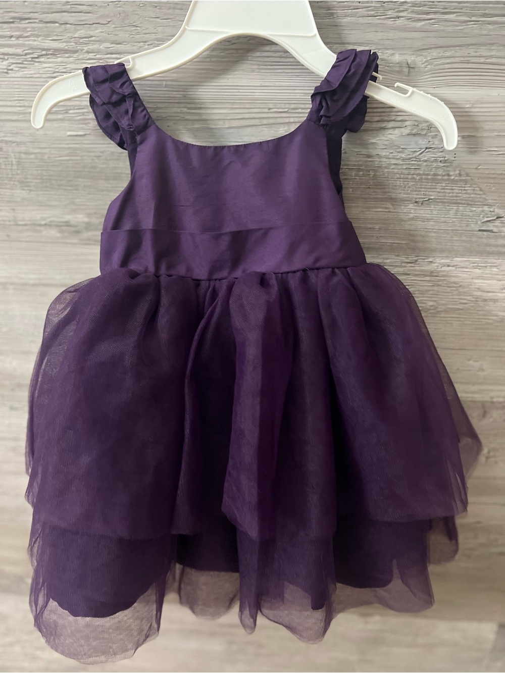 EUC Janie and Jack Special Occasions Holiday Purple Tulle Party Formal Dress